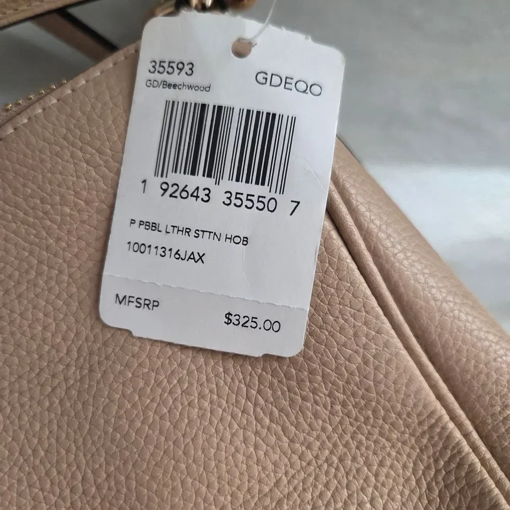 Coach Sutton Pebbled Leather Hobo Shoulder Bag - Picture 5 of 12